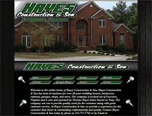 Tablet Screenshot of hayesconstructionandson.com